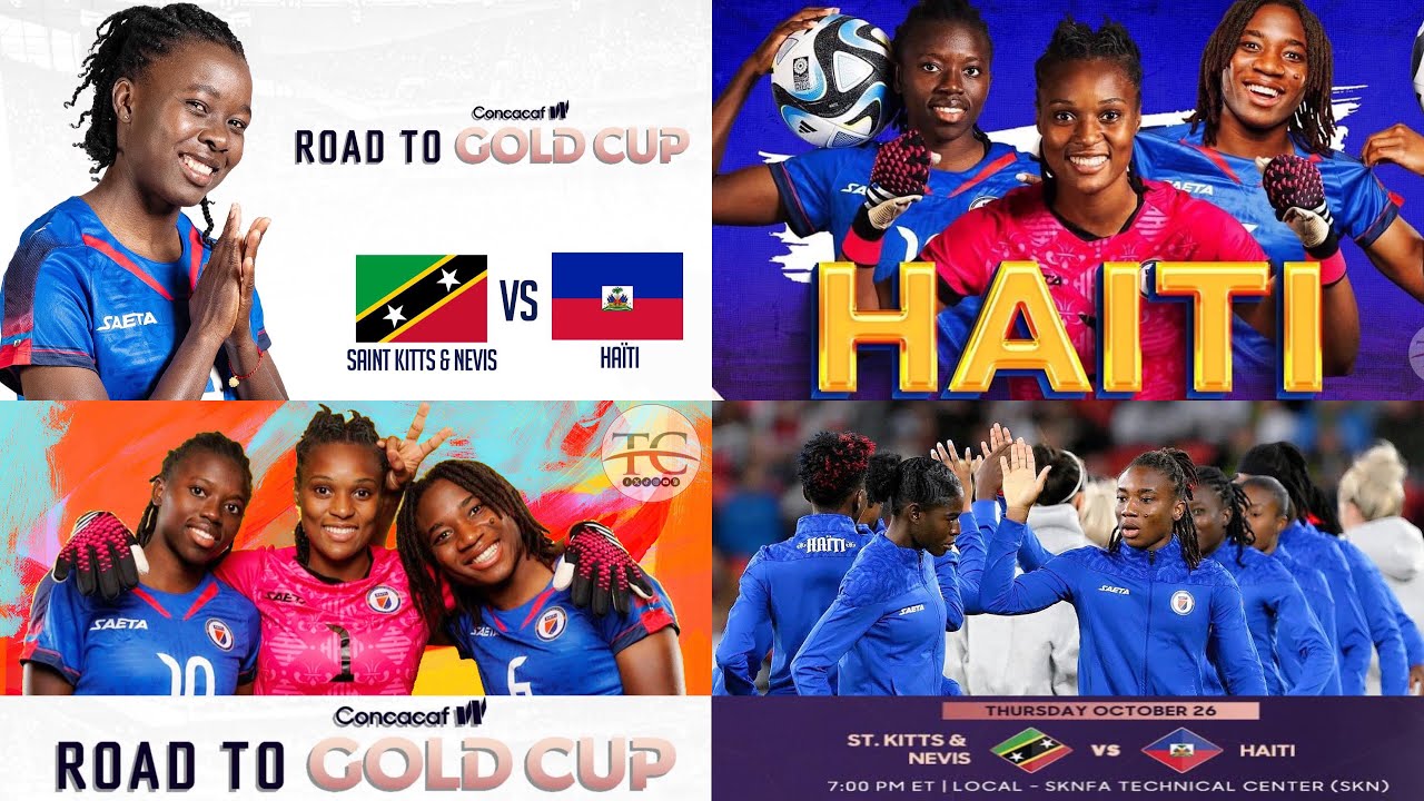 St Kitts & Nevis vs Haïti Éliminatoires Gold Cup Féminine St