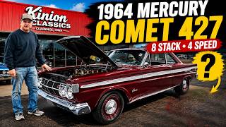 1964 Mercury Comet 427 side oiler 4 speed 8 stack what a car !! $54,900 