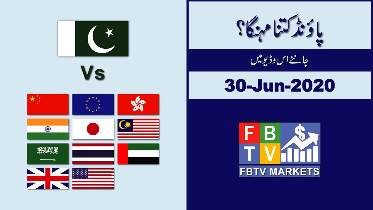 Forex  Rates Today | 30-Jun-2020 | GBP to PKR | Pound Rate Today | FBTV Markets