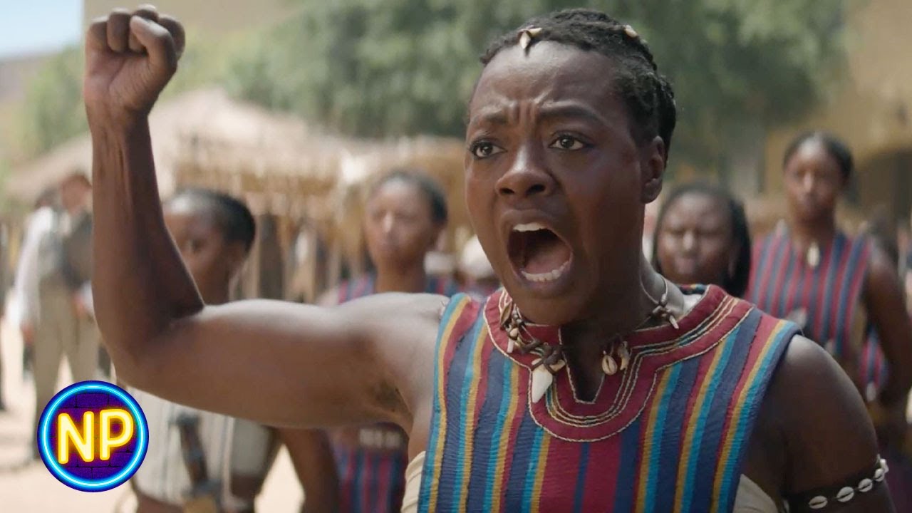 ⁣Sword Fight in Town Square | The Woman King (2022) | Now Playing