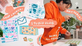 studio vlog 34 ★彡 a week of running my shop, packing mail, livin' life & lots of cooking!