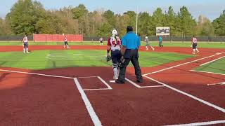 Lilly Smoke - Solid line drive for a double! 🥎 #softball