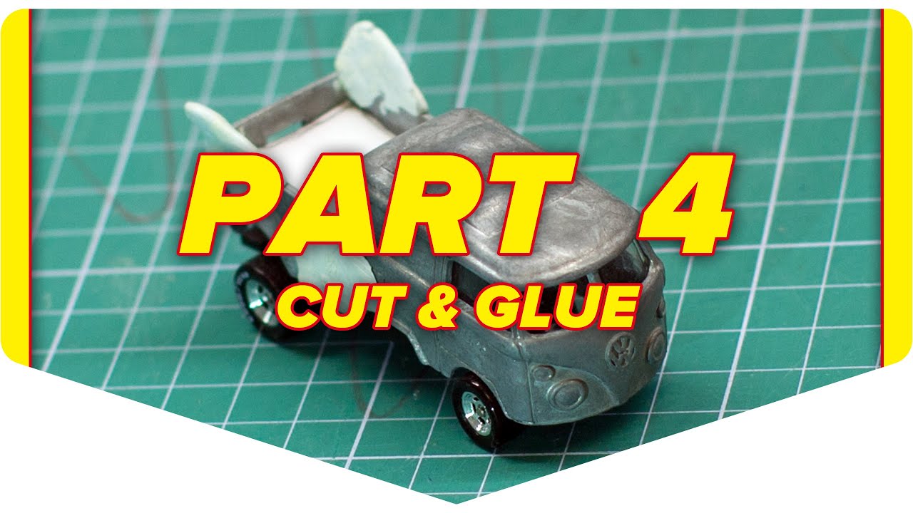 DIY building custom Hot Wheels car, cut & glue YouTube