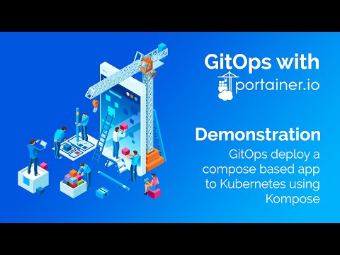 GitOps with Portainer - Deploy a compose based app to Kubernetes using Kompose