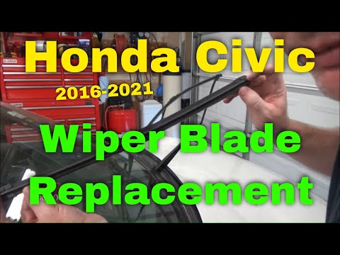 How to Replace Wiper Blades/Inserts on a Honda Civic (2016-2021)