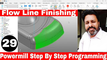Autodesk Powermill 2023 Problem In Flow Line Finishing | Powermill Flow line finishing tutorial