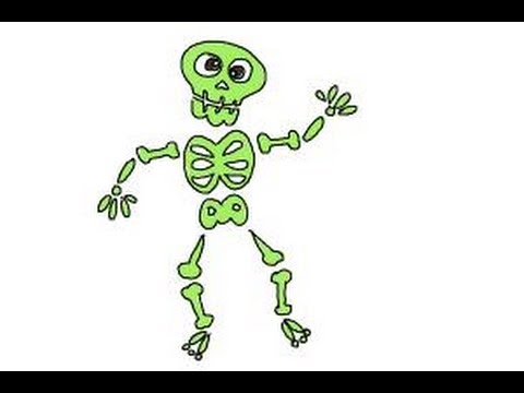 How To Draw Skeleton Step By Step - Drawing Art Ideas