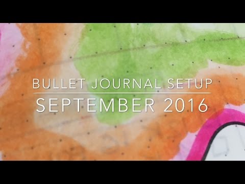 My September Bullet Journal Setup leuchtturm1917 staples