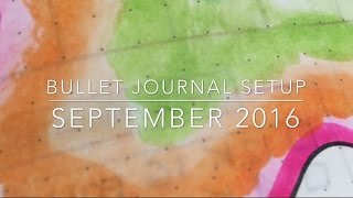 My September Bullet Journal Setup