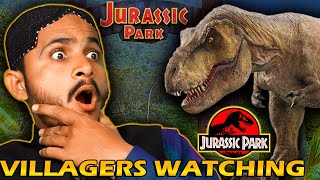 Villagers React to JURASSIC PARK (1993) MOVIE REACTION! *FIRST TIME WATCHING* PART-1