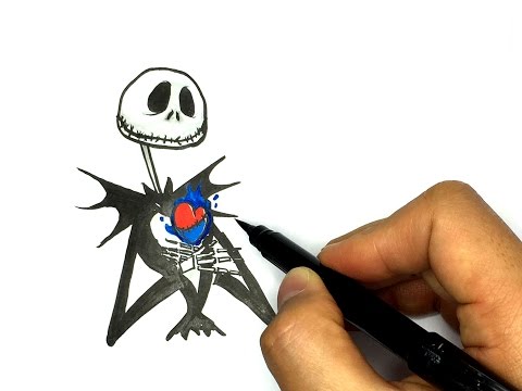 Jack Skellington Drawing Tutorial How to draw Jack The Nightmare Before Christmas [Yellow Pencil TV]