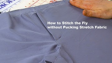 j Stern Designs l How to Topstitch the Fly Without Creating Puckers