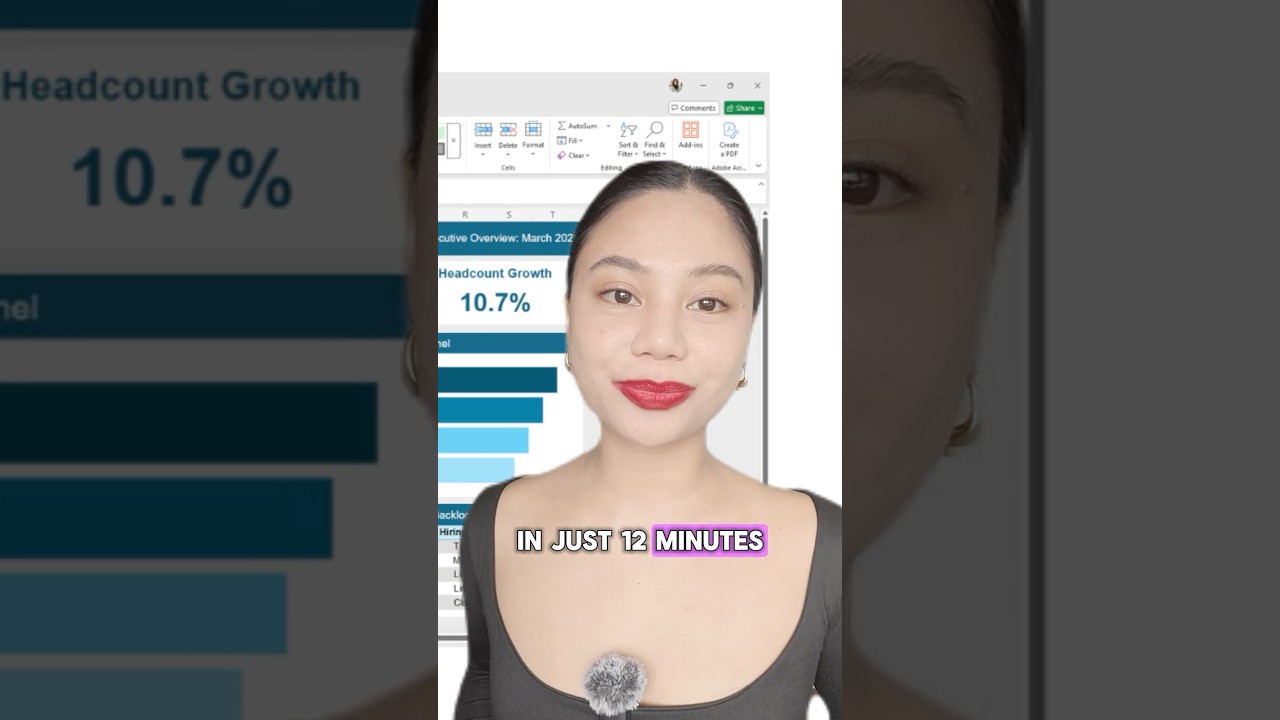 can you actually build an interactive HR dashboard in Excel in under 12 minutes? let's find out!