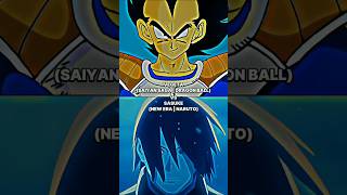 Vegeta Saiyan Saga Dbz Vs. Sasuke New Era Naruto Battle