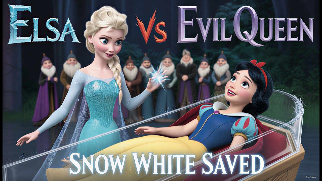ELSA Saves SNOW WHITE From the Evil Curse! #disney #viral #frozen