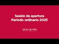 EN VIVO - HONORABLE CONCEJO DELIBERANTE DE JUNÍN / SESIÓN DE APERTURA PERÍODO ORDINARIO 2025
