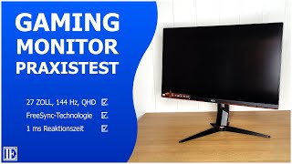 Gaming Monitor TEST deutsch: AOC Q27G2U (27 Zoll & 144Hz)
