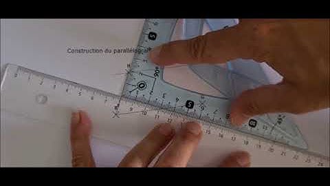 Tracer un parallélogramme en utilisant la règle et l
