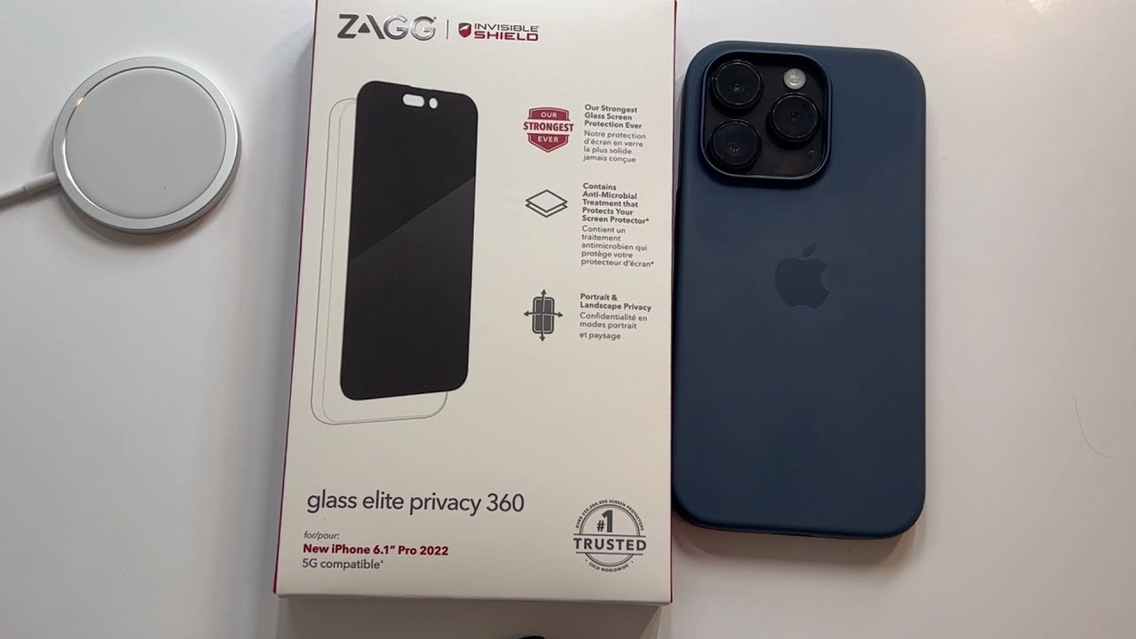 Zagg Glass Elite Privacy 360 Screen Protector for iPhone 14 Pro