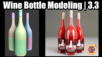 Blender Tutorial - Wine Bottle Modeling | 3.3