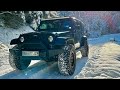 On test le jeep wrangler sur la neige