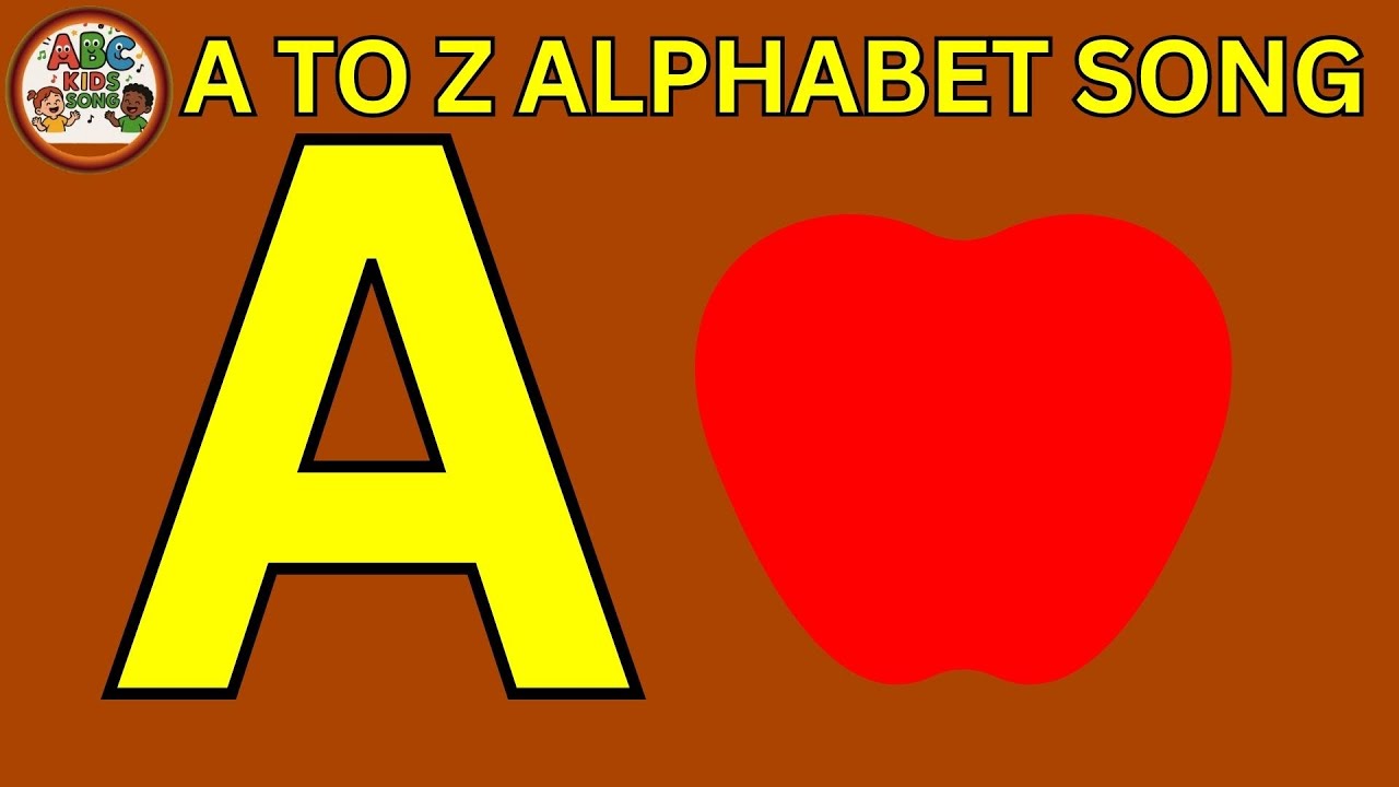 ABC Song with Friendly Characters Learn A to Z Nursery Rhymes & Kids ...