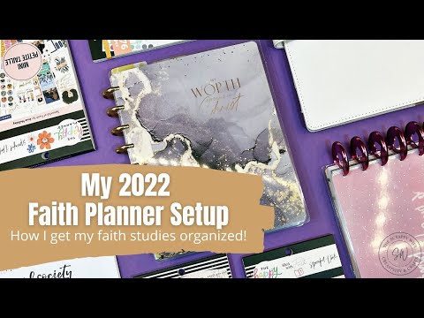 My 2022 Faith Planner Setup || The Happy Planner