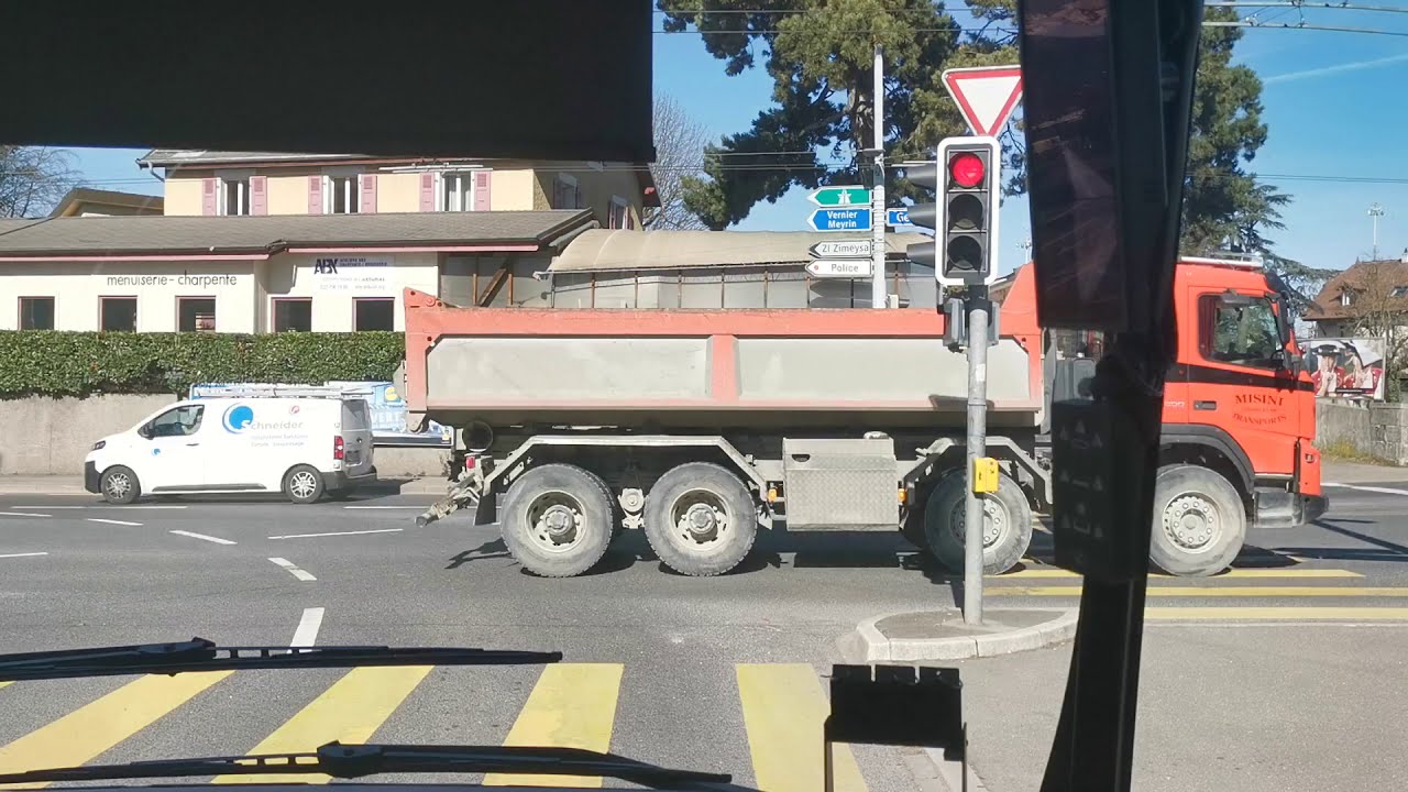 [Bus Ride] Ligne 23 du bus de Genève / Carouge-Tours ➡ Aéroport