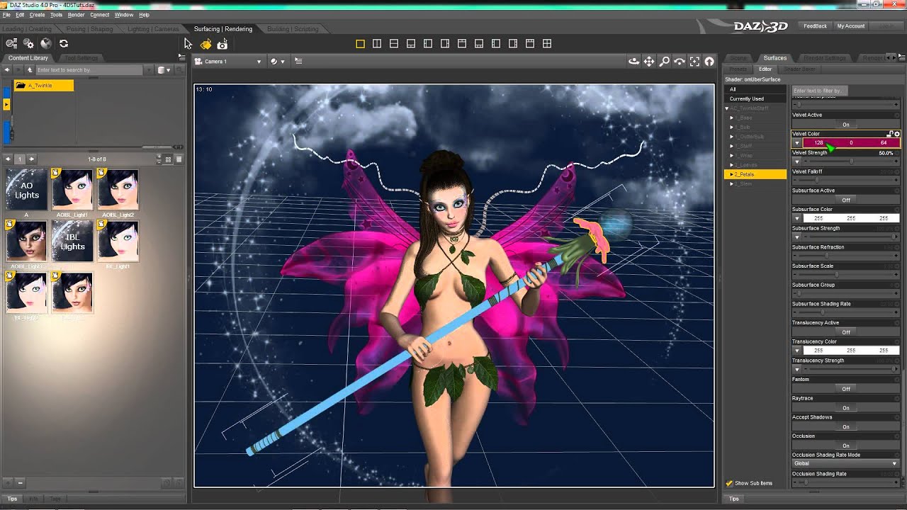 Customizing Twinkle in DAZ Studio