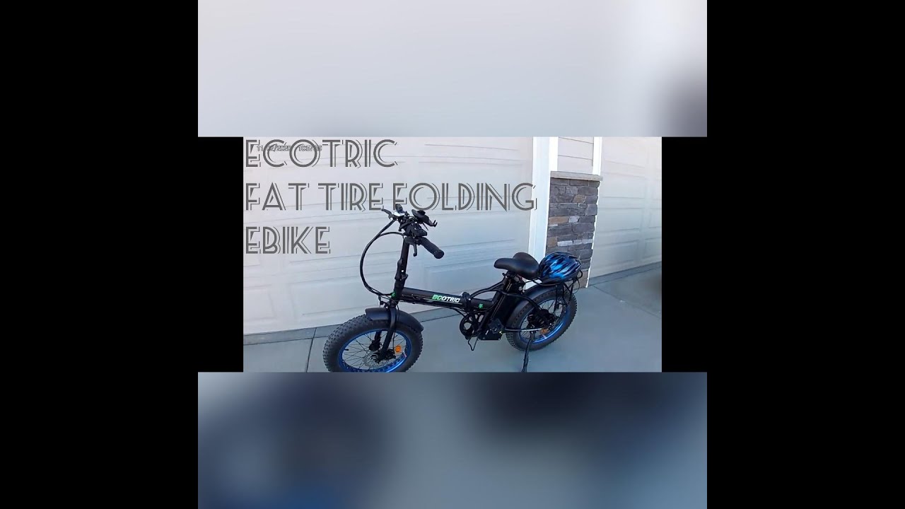 Ecotric 20 Inch Fat Tire Folding Beach Snow E Bike Episode 1 Product Review HIT LIKE AND SUBSCRIBE!