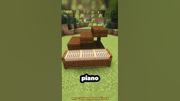 How to build Grand Piano in Minecraft  #minecraft