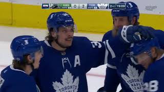 Auston Matthews 36th of the Season vs Vancouver Canucks w/Joe Bowen Commentary (29/4/2021)