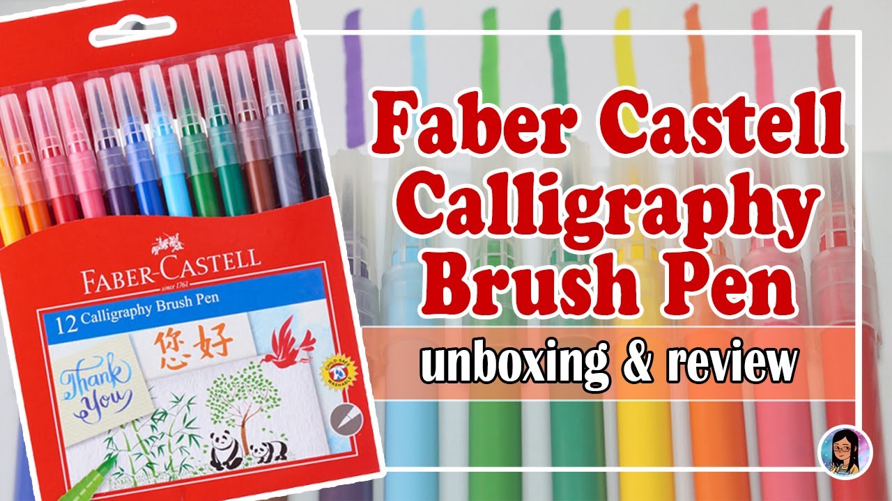 Faber Castell Calligraphy Brush Pen unboxing + review | Philippines ...