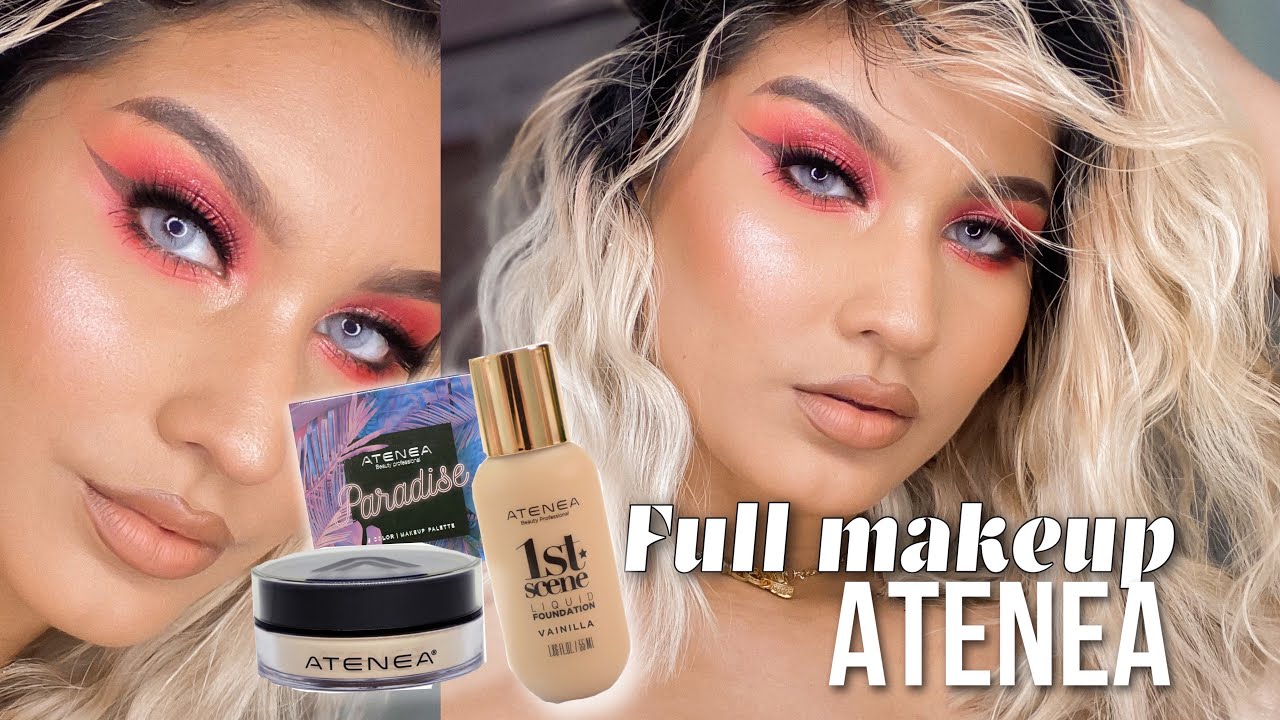 ME MAQUILLO CON SOLO UNA MARCA: ATENEA + RESEÑA POLVO SUELTO 1ST SCENE!!!  - Manuela Giraldo