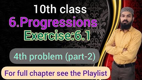 6.Progressions Ex:6.1(4th problem[part-2])SSC,CBSE Telangana  10th class