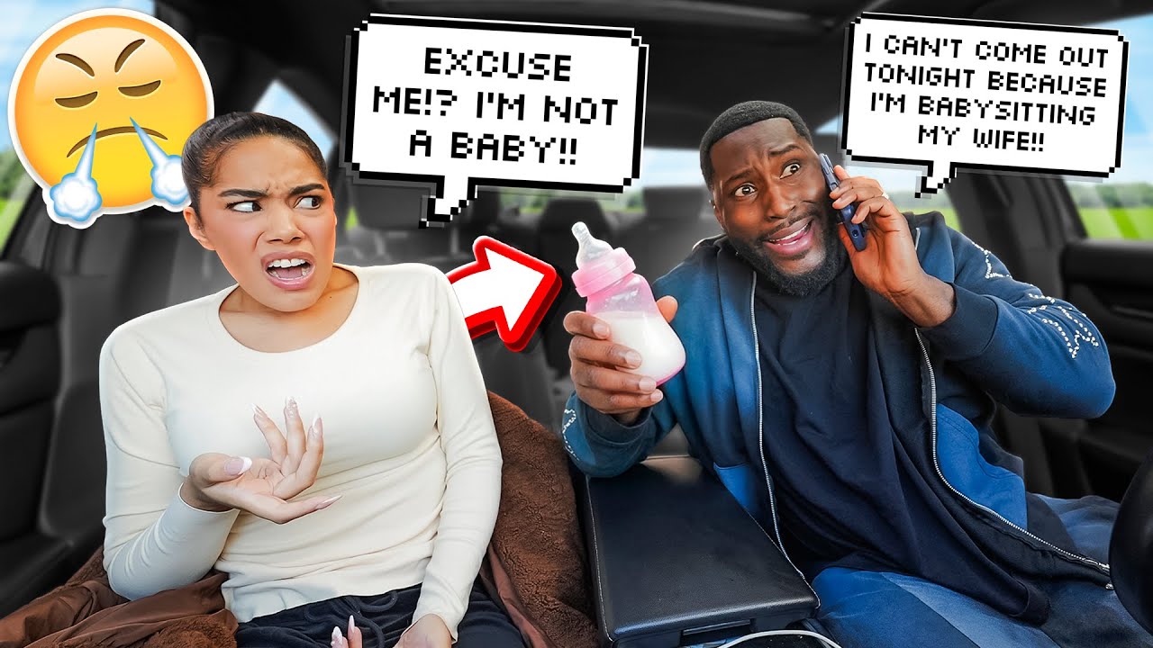 Telling My Friends I Have To BABYSIT My Wife! *GONE WRONG*