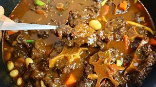 How To Make Jamaican Oxtail Step By Step | Best Oxtail Recipe Must Try | Tender And Delicious Oxtail