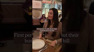 First Person To Talk About Their Business Pays The Bill