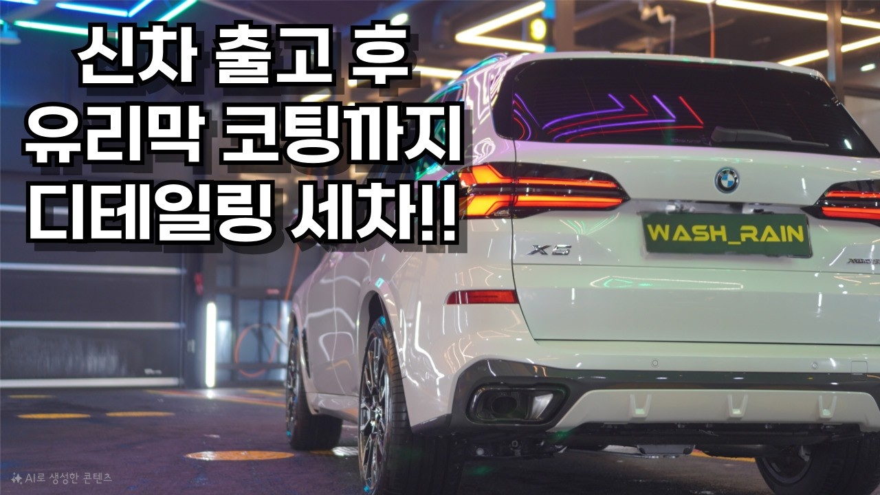 신차 출고 후 유리막 코팅까지 디테일링 세차!! (feat. BMW X5 하이브리드)