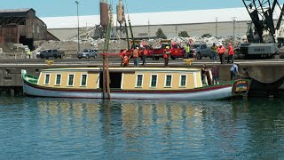 Man-made marvel: Buffalo Maritime Center launches Seneca Chief boat after four years of construction by WKBW TV | Buffalo, NY 414 views 1 day ago 1 minute, 46 seconds