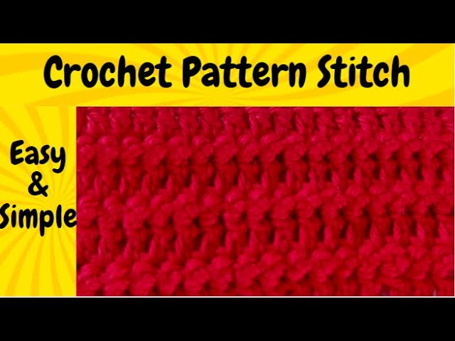 5 EASY CROCHET STITCHES THAT ANY BEGINNER CAN DO! [Linen, Alpine, Shell,  Granny, and Wave Stitch] 