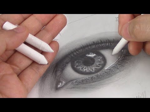 How to Use Blending Stumps - Eye Drawing 