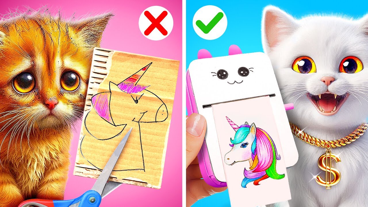 Impressora DIY fofa! Artesanato simples de papelão com seus personagens favoritos