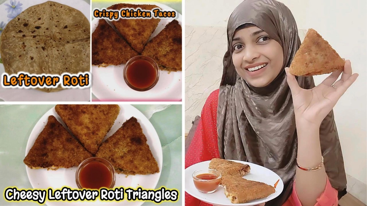 Try This 👆Leftover Roti Ki Crispy Tacos - Creamy Chicken Tacos Recipe At Home - Iftar Special Recipe