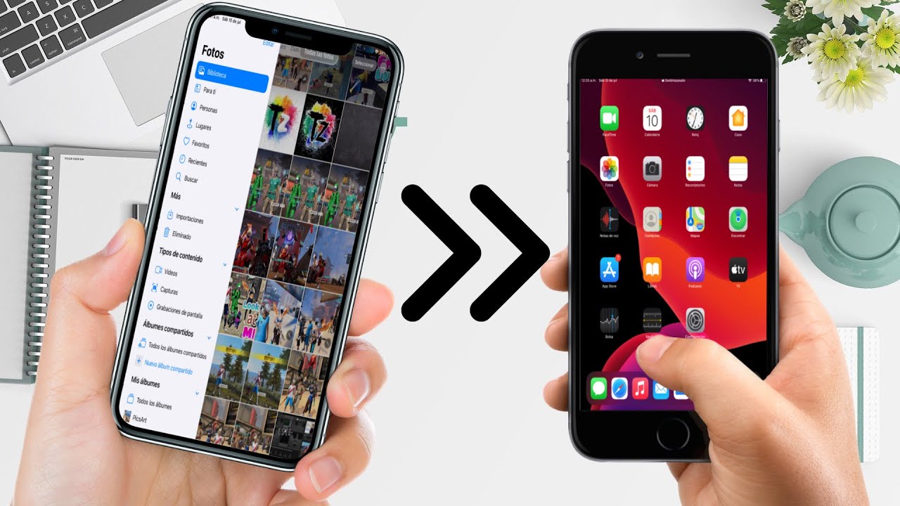 Pasar Fotos de iPhone a iPhone Fácil muy rápido YouTube
