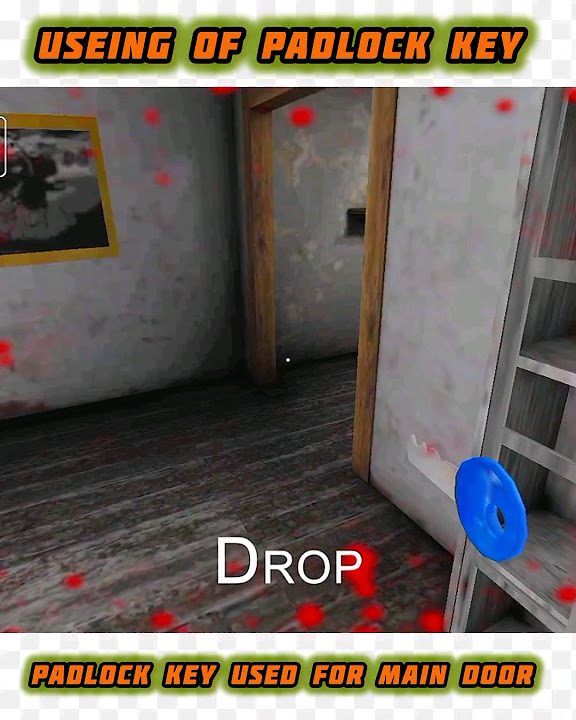 How to find and use padlock key, granny chapter v1.8 shortvideo 