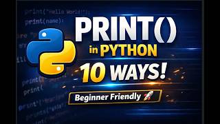10 Different Ways to Print Messages in Python