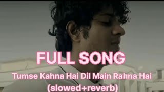 Tumse kehna hai dil mein rehna hai mujhko teri kasam (slowed+reverb) | Full song Cover Pritesh Arya