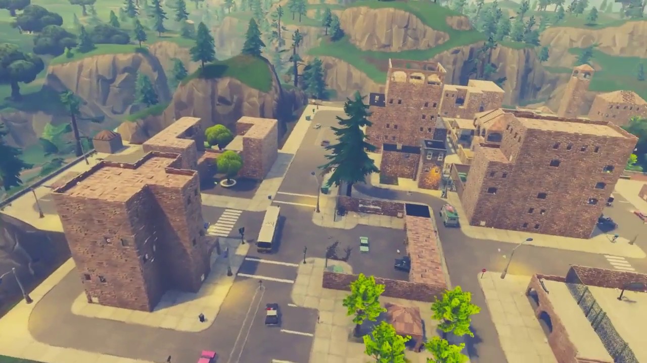 Rebuilding Tilted Towers in Brick Fortnite Playground YouTube
