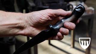 Forging the owl hunting knife, part 2, making the handle.